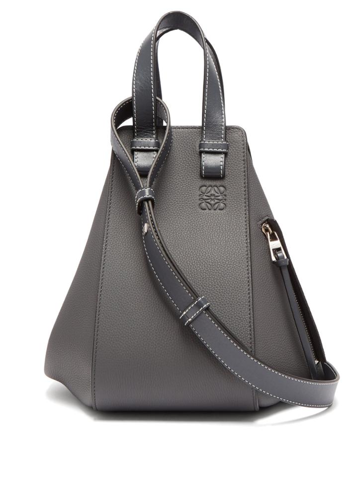 Loewe Hammock Small Grained-leather Bag