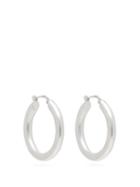 Matchesfashion.com Jil Sander - Brushed Sterling Silver Hoop Earrings - Womens - Silver