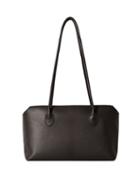 The Row - Terrasse Leather Shoulder Bag - Womens - Dark Brown