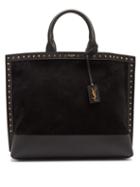 Matchesfashion.com Saint Laurent - Studded Leather Tote Bag - Womens - Black