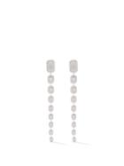 Shay - Baguette Diamond & 18kt White-gold Drop Earrings - Womens - White Gold