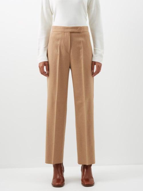 Max Mara - Cerbero Trousers - Womens - Camel