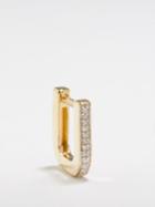 Otiumberg - Diamond & 9kt Gold Single Hoop Earring - Womens - Gold Multi