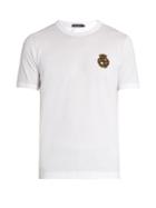 Dolce & Gabbana Logo-embroidered Cotton T-shirt