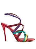 Matchesfashion.com Tabitha Simmons - Bowrama Grosgrain Bow Stiletto Sandals - Womens - Multi