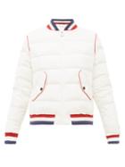 Matchesfashion.com Perfect Moment - Down Filled Quilted Bomber Jacket - Womens - White