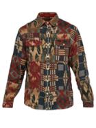 Matchesfashion.com Rrl - Patchwork Brushed Cotton Jacquard Shirt Jacket - Mens - Multi
