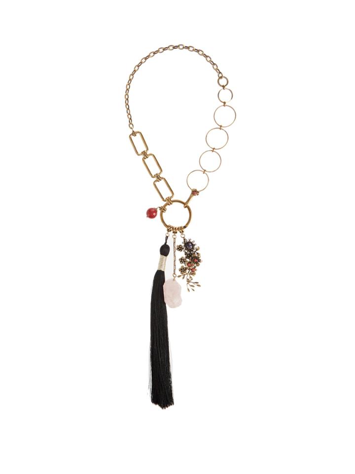 Etro Bead And Tassel-embellished Necklace