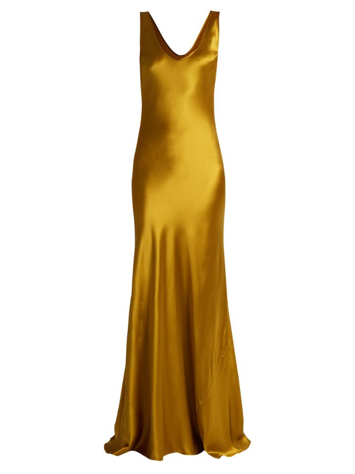 Galvan Valletta Silk-satin Slip Dress