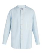 Matchesfashion.com By Walid - Dyed Linen Shirt - Mens - Light Blue