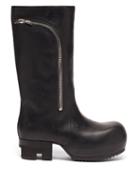 Matchesfashion.com Rick Owens - Bauhaus Ballast Leather Biker Boots - Womens - Black