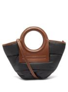 Hereu - Cala Mini Quilted-nylon Tote Bag - Womens - Brown Multi