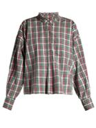 Isabel Marant Étoile Olena Ruffled-collar Check Shirt