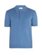 Matchesfashion.com Ditions M.r - Jude Terry Towelling Cotton Blend Polo Shirt - Mens - Blue