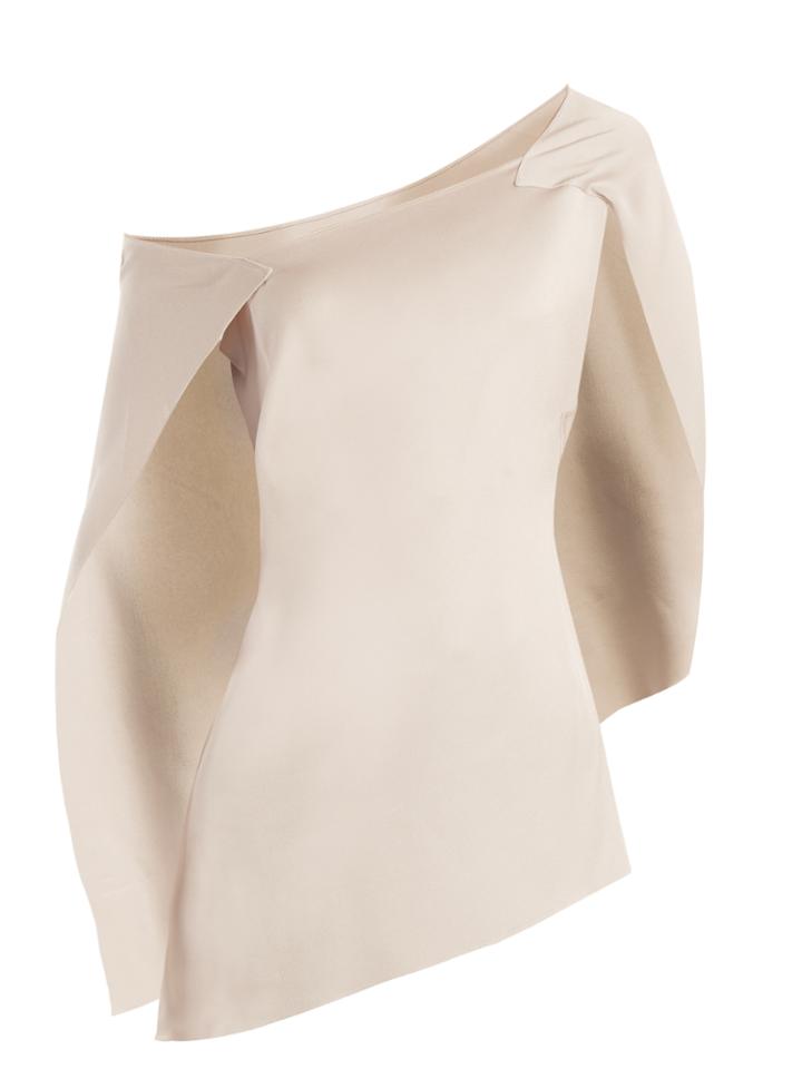 Roland Mouret Heartwell Asymmetric Satin Top