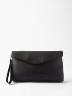 Tom Ford - Logo-plaque Grained-leather Pouch - Mens - Black