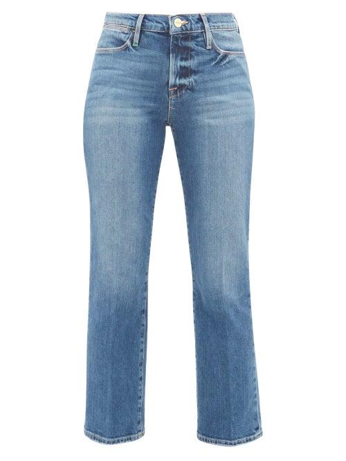 Matchesfashion.com Frame - Le High Straight Leg Jeans - Womens - Blue