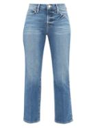 Matchesfashion.com Frame - Le High Straight Leg Jeans - Womens - Blue