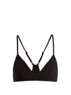 Matchesfashion.com Dos Gardenias - Wild Honey V Neck Bikini Top - Womens - Black