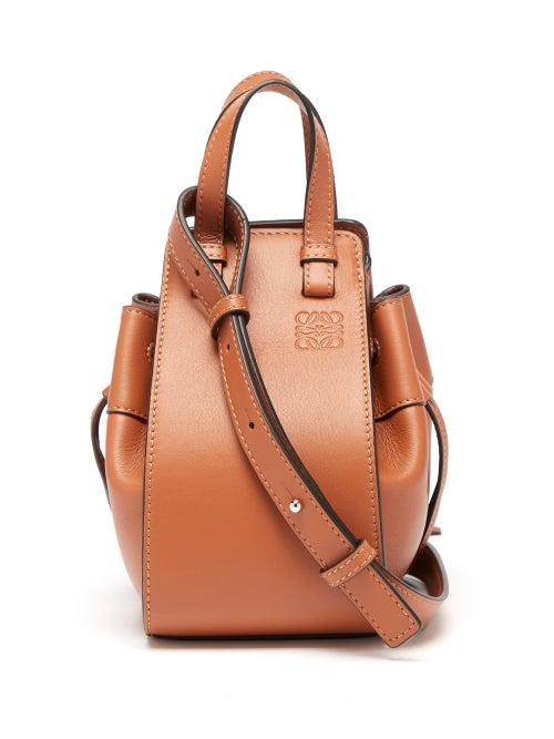 Ladies Bags Loewe - Hammock Mini Leather Cross-body Bag - Womens - Tan