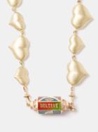 Marie Lichtenberg - Believe Diamond & 18kt Gold Coco Heart Necklace - Womens - Yellow Gold