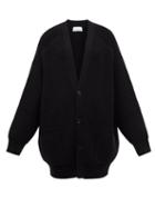 Raey - Chunky-knit Buttoned Wool Cardigan - Womens - Black