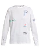 Matchesfashion.com Proenza Schouler Pswl - Hieroglyphs Embroidered T Shirt - Womens - White Multi
