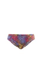 Isabel Marant - Sonny Abstract-print Bikini Briefs - Womens - Yellow Multi