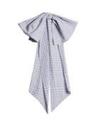 Dovima Paris Romy Bow-embellished Gingham Cotton Belt