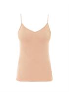 Ladies Lingerie Hanro - Seamless Cotton-jersey Cami Top - Womens - Nude