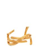 Matchesfashion.com Saint Laurent - Abstract Logo Cuff Bracelet - Womens - Gold