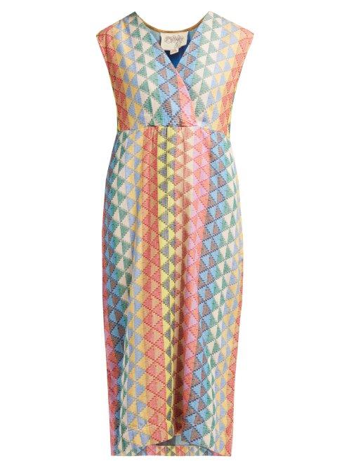 Matchesfashion.com Ace & Jig - Freda Zigzag Cotton Dress - Womens - Multi