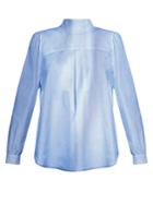 Golden Goose Deluxe Brand Betta High-neck Cotton-chambray Shirt