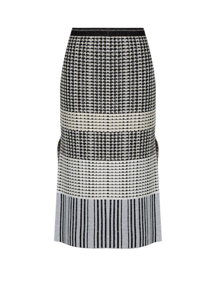 Proenza Schouler Geometric-knit Wool Skirt