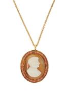 Brigid Blanco Sapphire, Shell & Yellow-gold Necklace