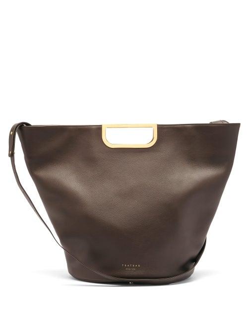 Matchesfashion.com Tsatsas - Anouk Leather Tote Bag - Womens - Dark Brown