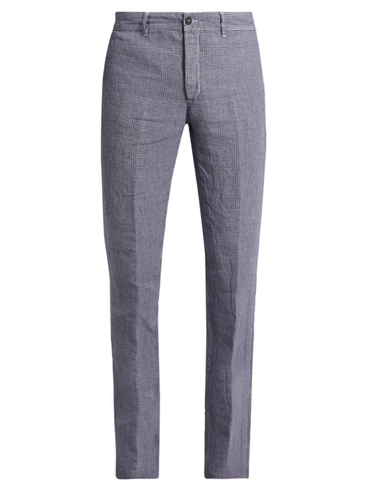Massimo Alba Winch Slim-leg Linen Trousers