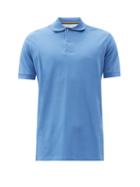 Matchesfashion.com Paul Smith - Charm-button Cotton-piqu Polo Shirt - Mens - Blue