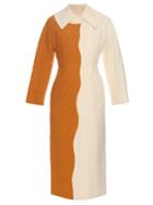 Emilia Wickstead Holly Bi-colour Cloqu Coat