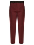 Matchesfashion.com Racil - Roxburgh Slim Leg Wool Trousers - Womens - Burgundy