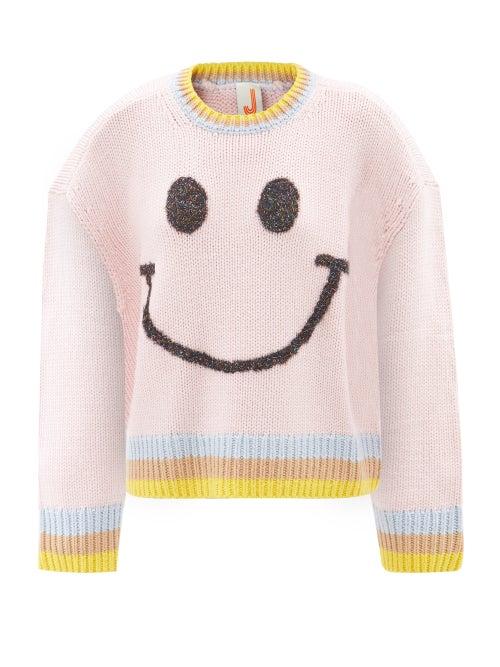 Joostricot - Smiley Sweater - Womens - Light Pink