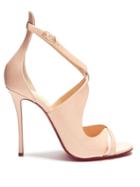 Matchesfashion.com Christian Louboutin - Malefissima 125 Patent Leather Pumps - Womens - Light Pink