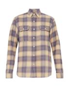 Matchesfashion.com Rrl - Checked Cotton Flannel Work Shirt - Mens - Blue Multi