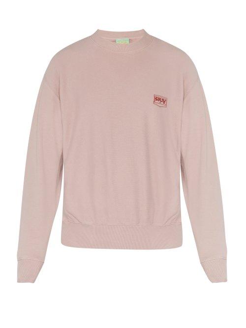Matchesfashion.com Aries - Premium Temple Cotton Sweatshirt - Mens - Pink