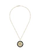 Matchesfashion.com Retrouvai - Vitality Diamond, Onyx & 14kt Gold Necklace - Womens - Yellow Gold