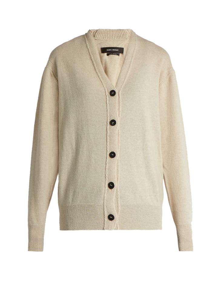 Isabel Marant Chars Wool And Cotton-blend Cardigan