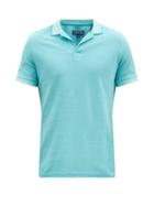 Vilebrequin - Logo-embroidered Cotton- Piqu Polo Shirt - Mens - Light Blue
