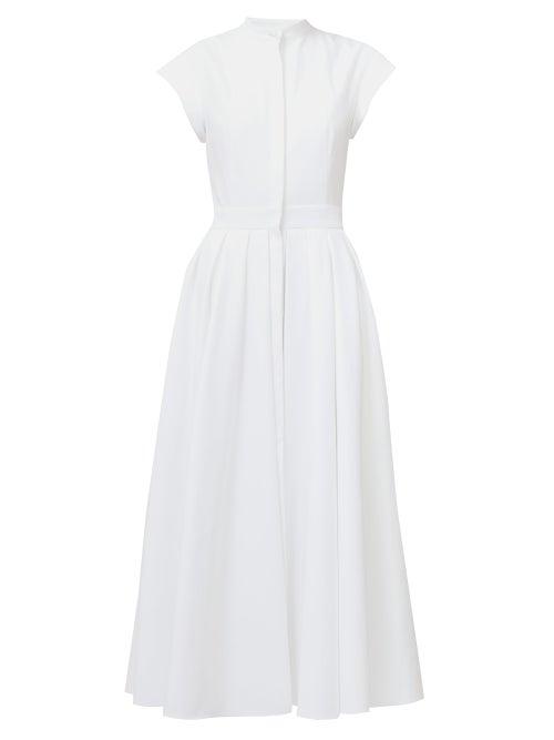 Matchesfashion.com Alexander Mcqueen - Tailored Longline Shirt Dress - Womens - White