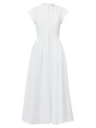 Matchesfashion.com Alexander Mcqueen - Tailored Longline Shirt Dress - Womens - White
