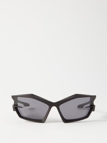 Givenchy Eyewear - Angular-frame Acetate Sunglasses - Mens - Black Grey